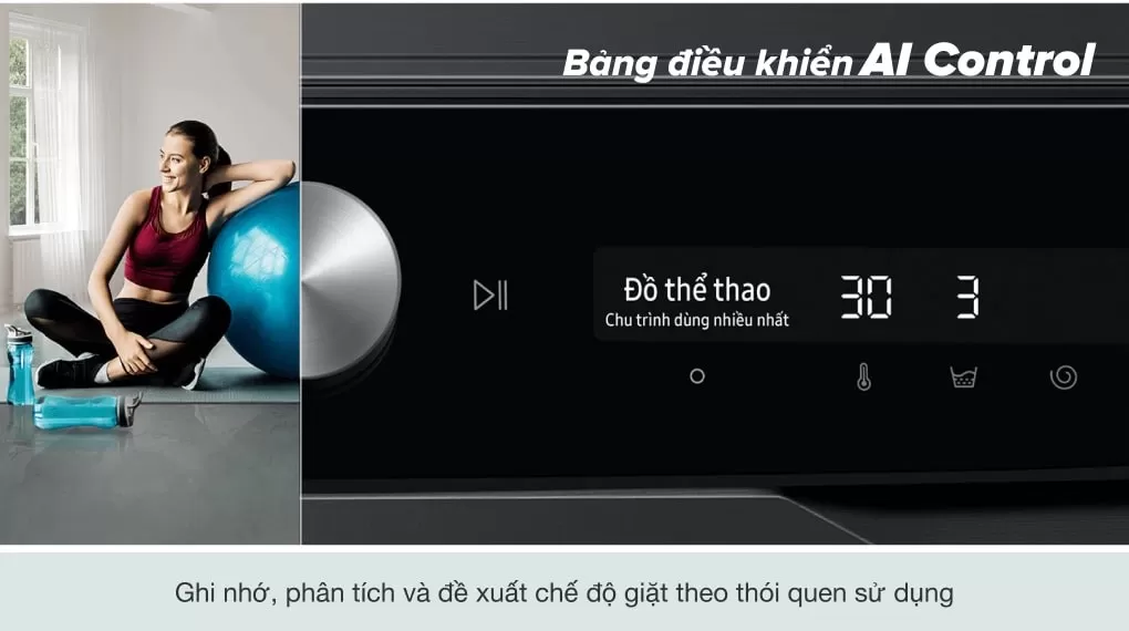 Máy Giặt Sấy Samsung Addwash Inverter 9.5kg Sấy 6kg WD95T754DBX/SV