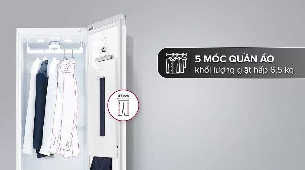 Tủ Chăm Sóc Quần Áo Thông Minh LG 6.5 Kg Styler S5MB