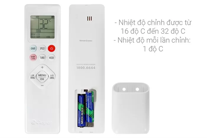 Điều hòa Casper 24000 BTU 2 chiều inverter GH-24IS33