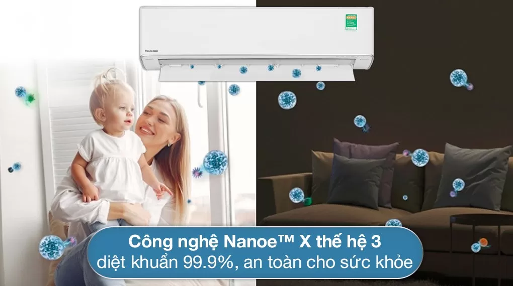 Máy điều hòa 2 chiều Panasonic Inverter 9000BTU CU/CS-XZ9ZKH-8