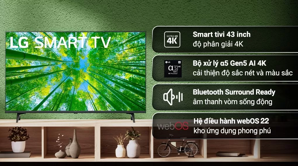 Smart Tivi LG 4K 43 Inch 43UQ7550PSF