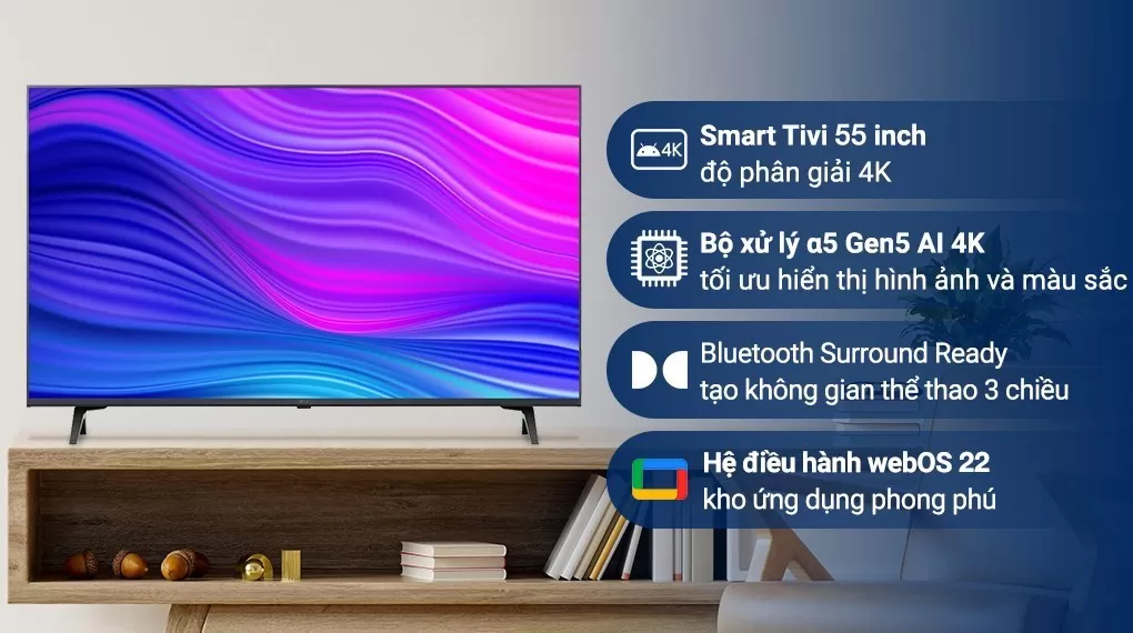 Smart Tivi LG 4K 55 Inch 55UQ8000PSC
