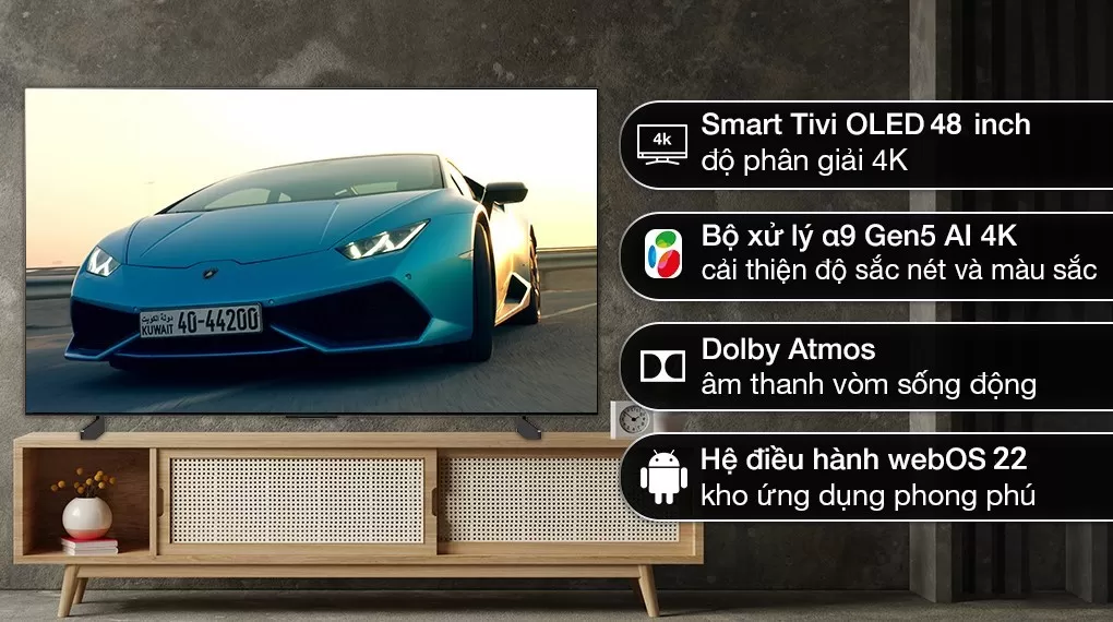 Smart Tivi OLED LG 4K 48 Inch 48C2PSA