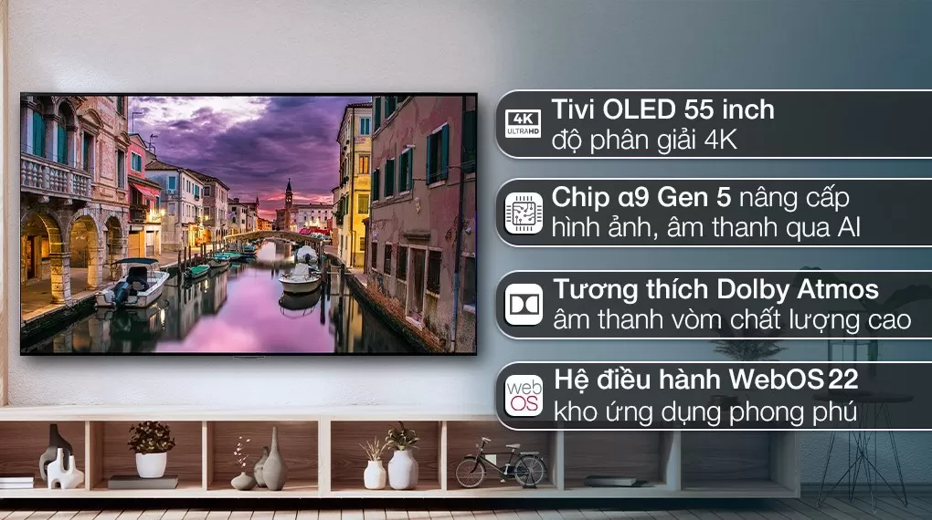 Smart Tivi OLED LG 4K 55 Inch 55G2PSA