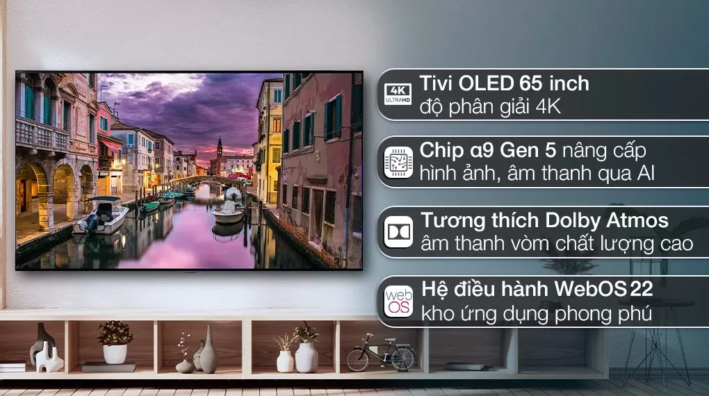 Smart Tivi OLED LG 4K 65 Inch 65G2PSA