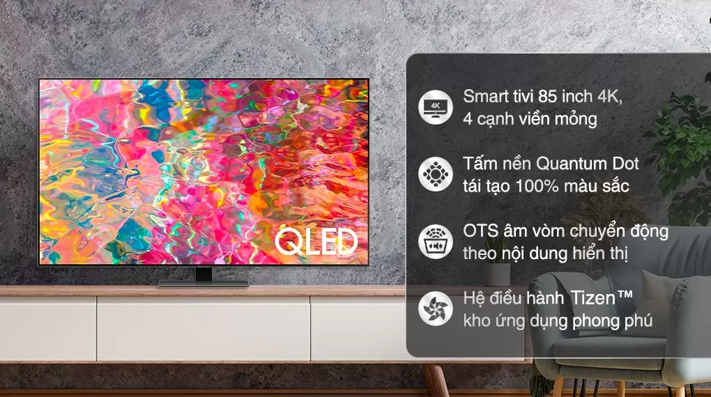 Smart Tivi QLED 4K 85 Inch Samsung QA85Q70B