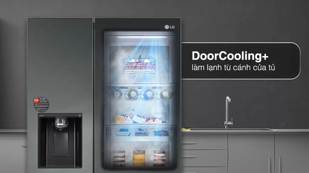 Tủ Lạnh Side By Side LG Inverter 635 Lít GR-D257MC